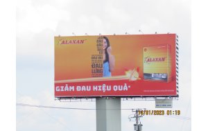 Công ty Song Thành Công hoàn thành QC Alaxan tại QL1A, Cầu Mỹ Thuận, Tiền Giang