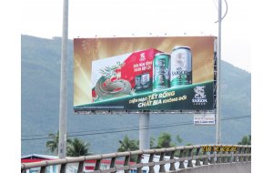 Công ty Song Thành Công hoàn thành QC Bia Sài Gòn tại QL1, Diên Khánh, Khánh Hòa