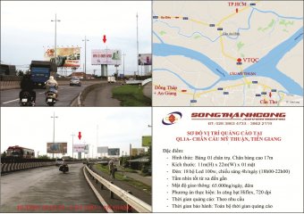 QL1A, Cầu Mỹ Thuận (mặt chính SG-CT)