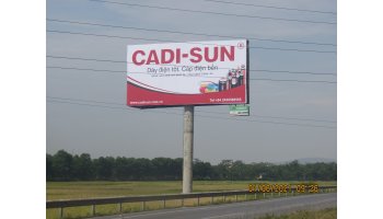 Công ty Song Thành Công hoàn thành QC Cadisun tại cao tốc Hà Nội - Lạng Sơn, Bắc Ninh 