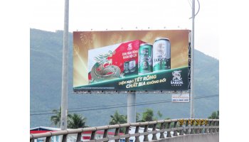 Công ty Song Thành Công hoàn thành QC Bia Sài Gòn tại QL1, Diên Khánh, Khánh Hòa